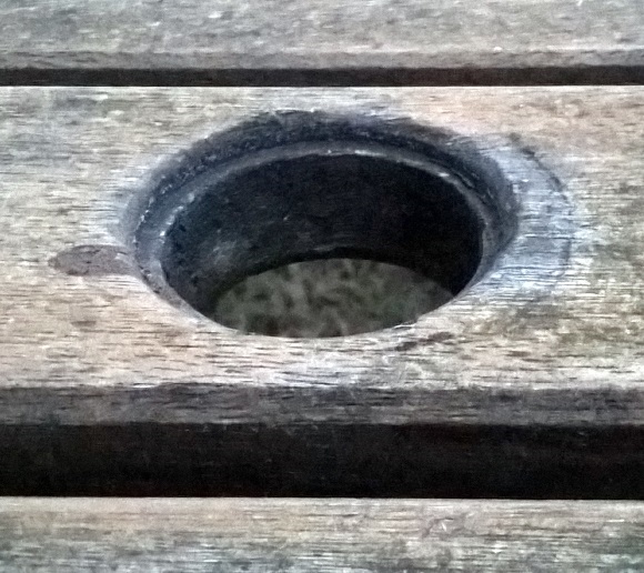 Table hole photo