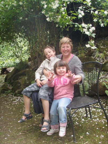 Mock orange and mockery in the rockery